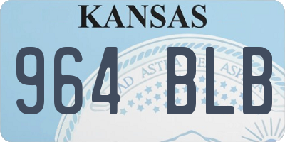 KS license plate 964BLB