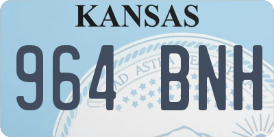 KS license plate 964BNH