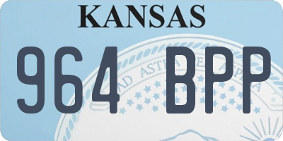 KS license plate 964BPP
