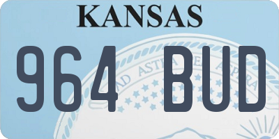 KS license plate 964BUD