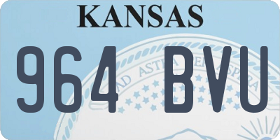 KS license plate 964BVU