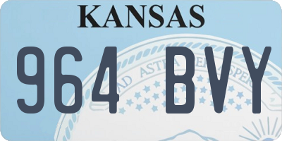 KS license plate 964BVY