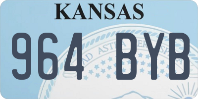 KS license plate 964BYB