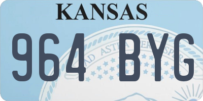 KS license plate 964BYG