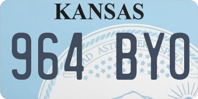 KS license plate 964BYO