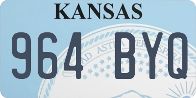 KS license plate 964BYQ