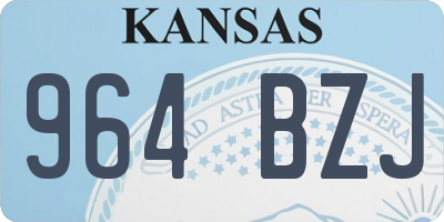 KS license plate 964BZJ