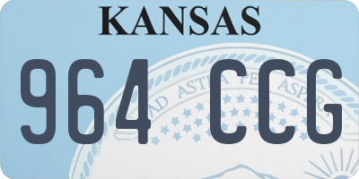 KS license plate 964CCG