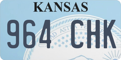 KS license plate 964CHK