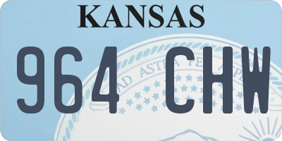KS license plate 964CHW