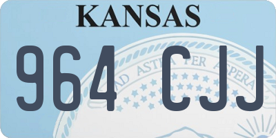 KS license plate 964CJJ