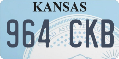 KS license plate 964CKB