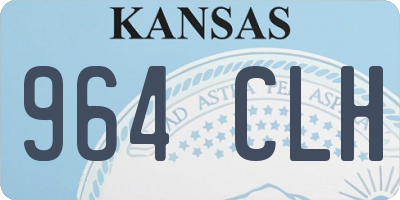 KS license plate 964CLH
