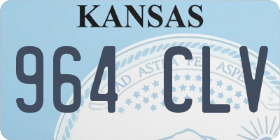 KS license plate 964CLV