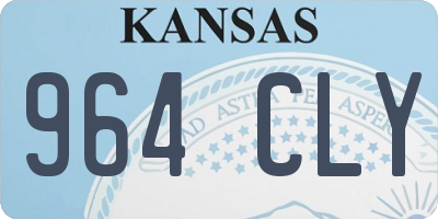 KS license plate 964CLY