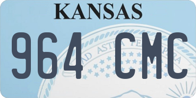 KS license plate 964CMC