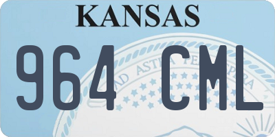 KS license plate 964CML