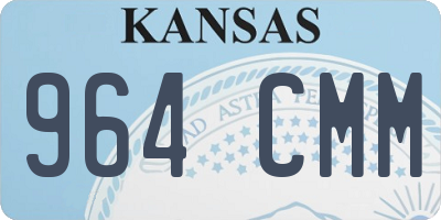 KS license plate 964CMM