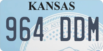 KS license plate 964DDM