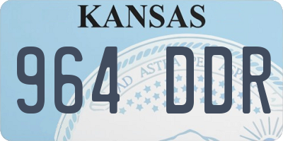 KS license plate 964DDR