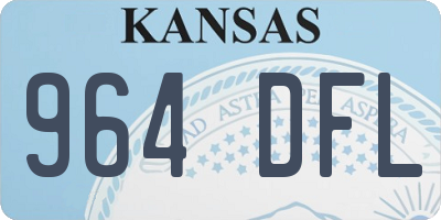 KS license plate 964DFL