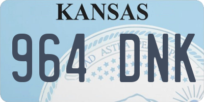 KS license plate 964DNK