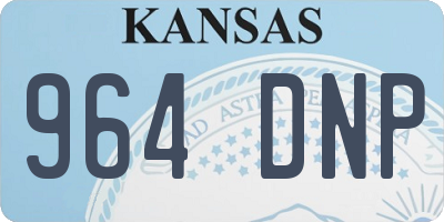 KS license plate 964DNP