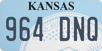 KS license plate 964DNQ