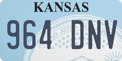 KS license plate 964DNV