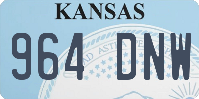 KS license plate 964DNW
