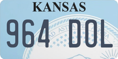KS license plate 964DOL