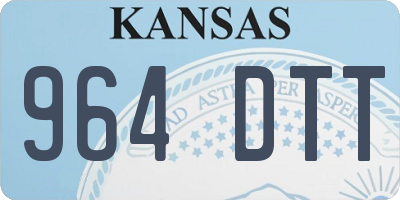 KS license plate 964DTT