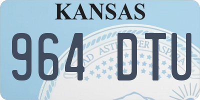 KS license plate 964DTU