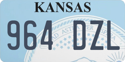 KS license plate 964DZL