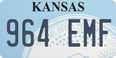 KS license plate 964EMF