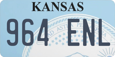 KS license plate 964ENL