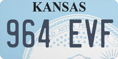 KS license plate 964EVF