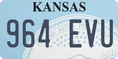 KS license plate 964EVU