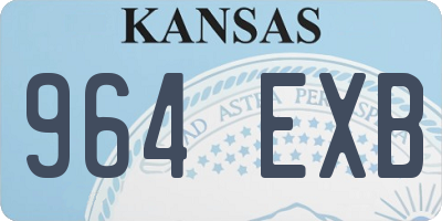 KS license plate 964EXB