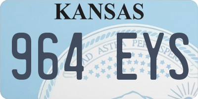 KS license plate 964EYS