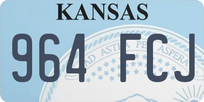 KS license plate 964FCJ