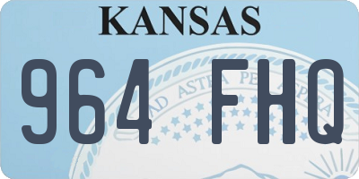 KS license plate 964FHQ