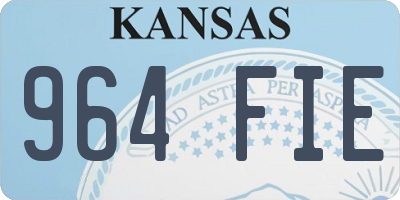 KS license plate 964FIE