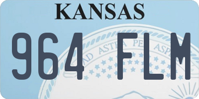 KS license plate 964FLM