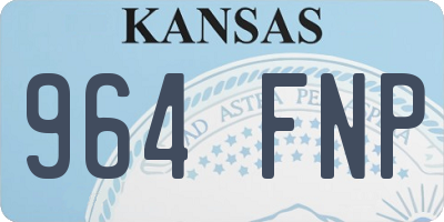 KS license plate 964FNP