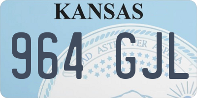 KS license plate 964GJL