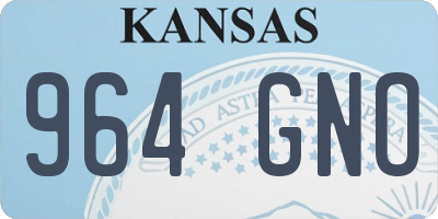 KS license plate 964GNO