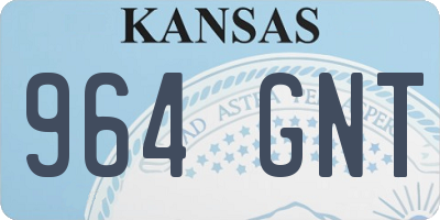KS license plate 964GNT