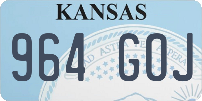 KS license plate 964GOJ