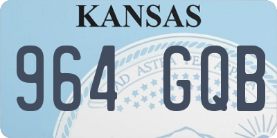 KS license plate 964GQB